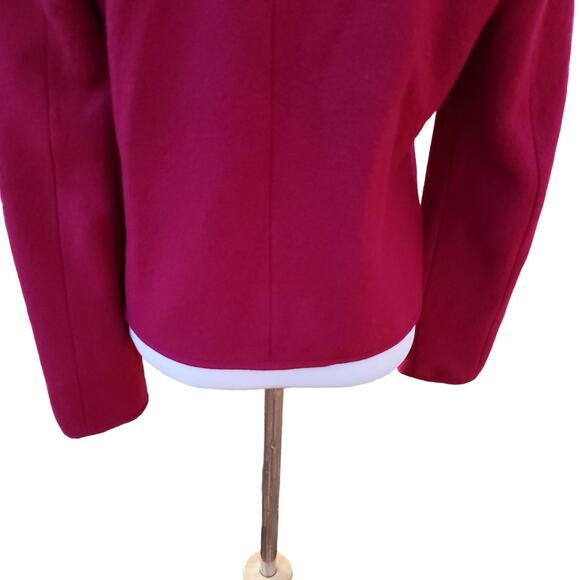Geiger Tyrol Austria Magenta Pink Boiled Wool Jacket Sz EU 36 US Small - Picture 11 of 16